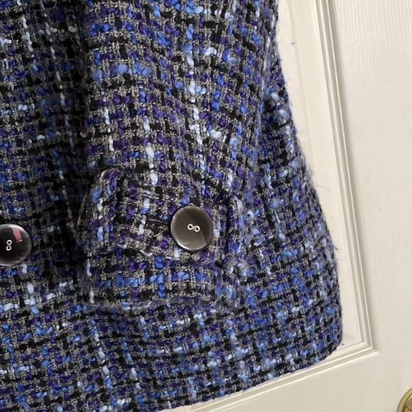 J. M Collections Blue Blazer Jacket Excellent Condition Size 14 - Picture 5 of 10